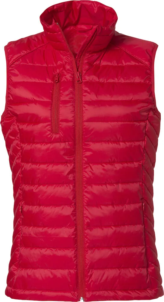 020975 Clique Hudson Padded Women's Gilet With Left & Back Logo