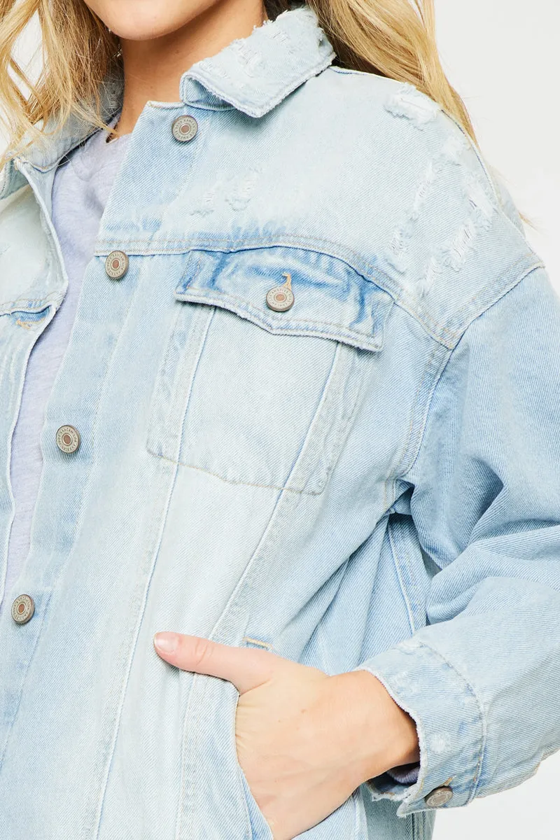 Aaliyah Oversized Denim Jacket