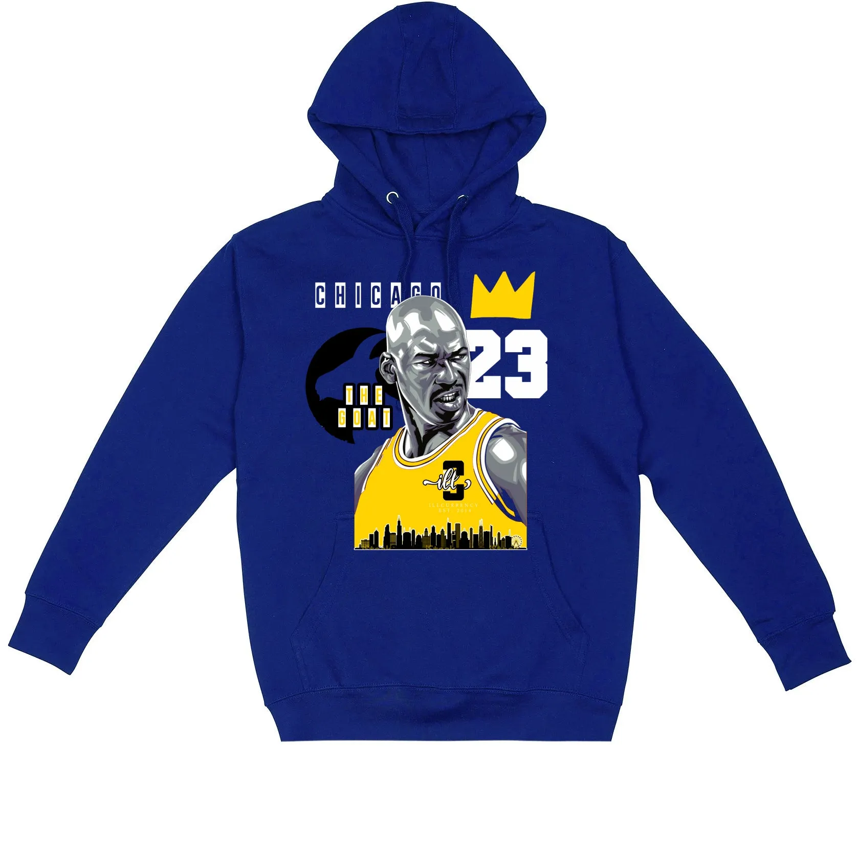 AIR JORDAN 14 LANEY |ILLCURRENCY Royal Blue T-Shirt (The Goat)