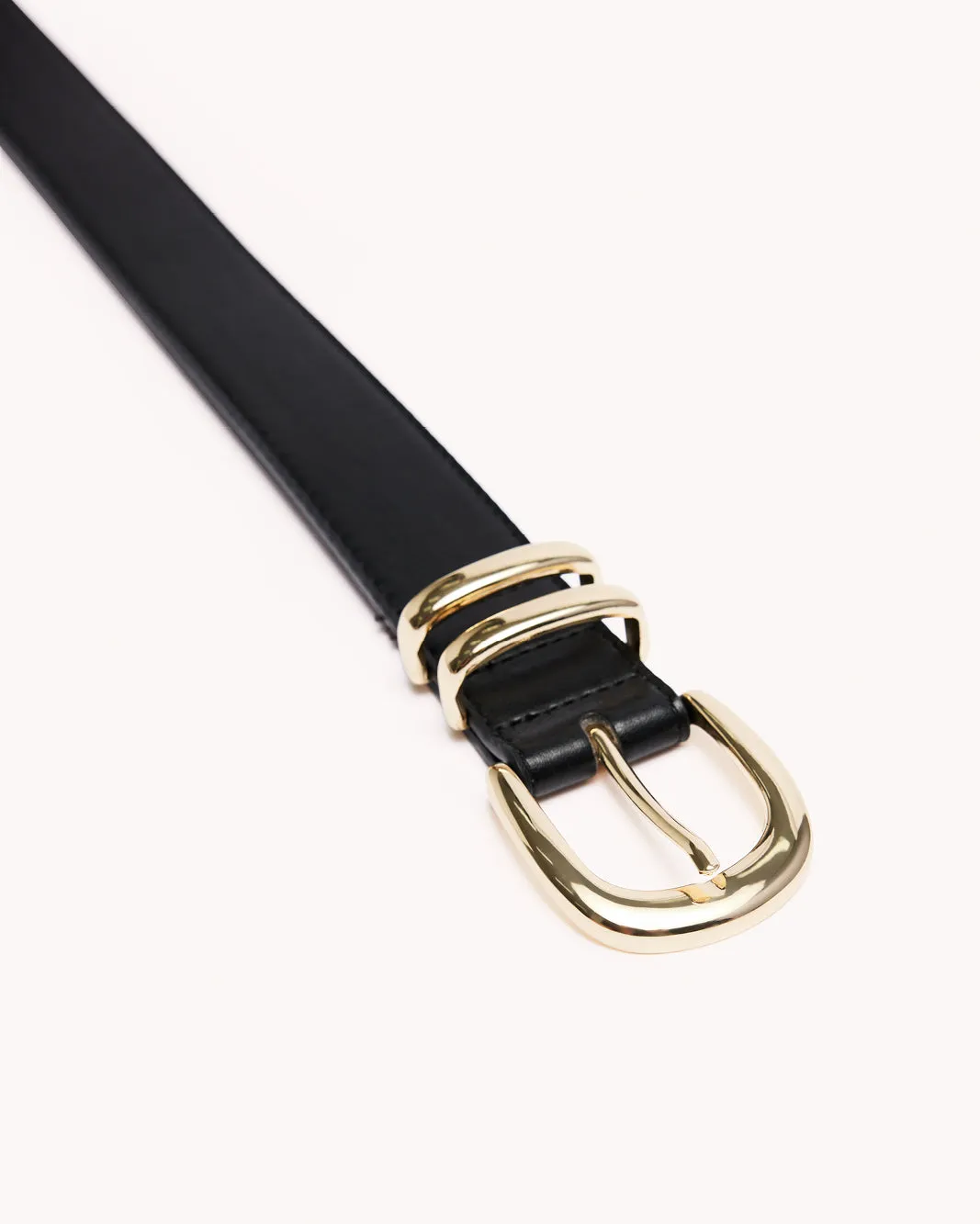 AMANI BELT - BLACK-GOLD