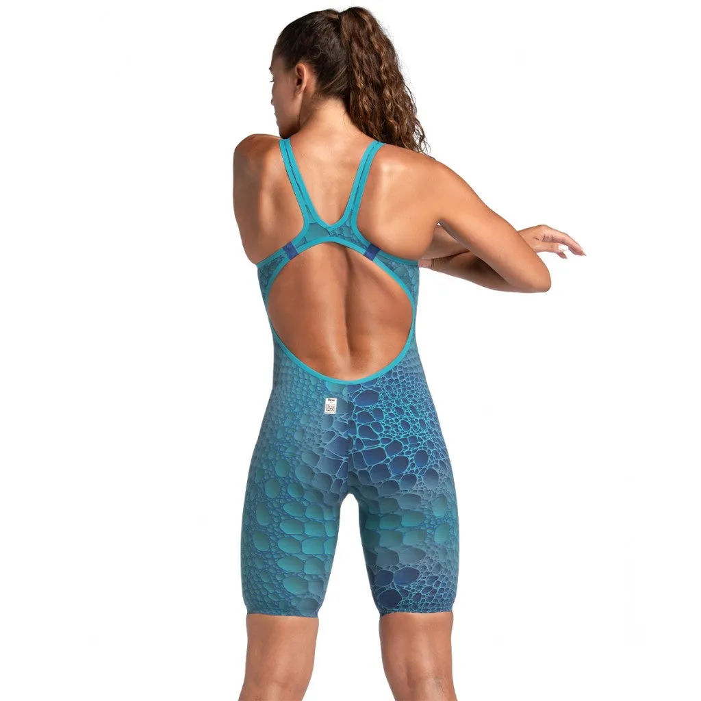 Arena Womens Powerskin Carbon Air 2 Open Back Special Edition Swimsuit - Abyss Caimano Pattern