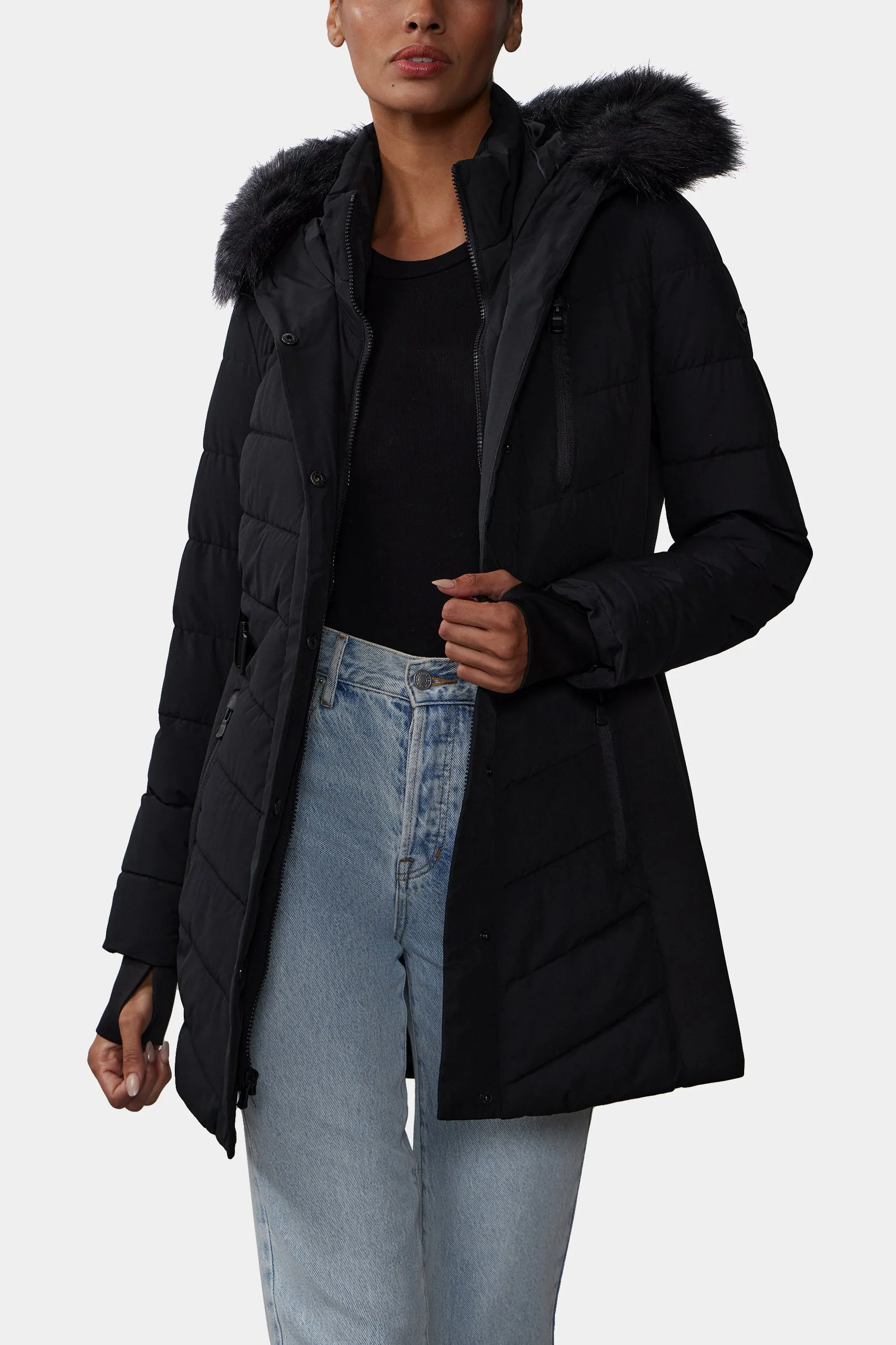 Belted Puffer Jacket