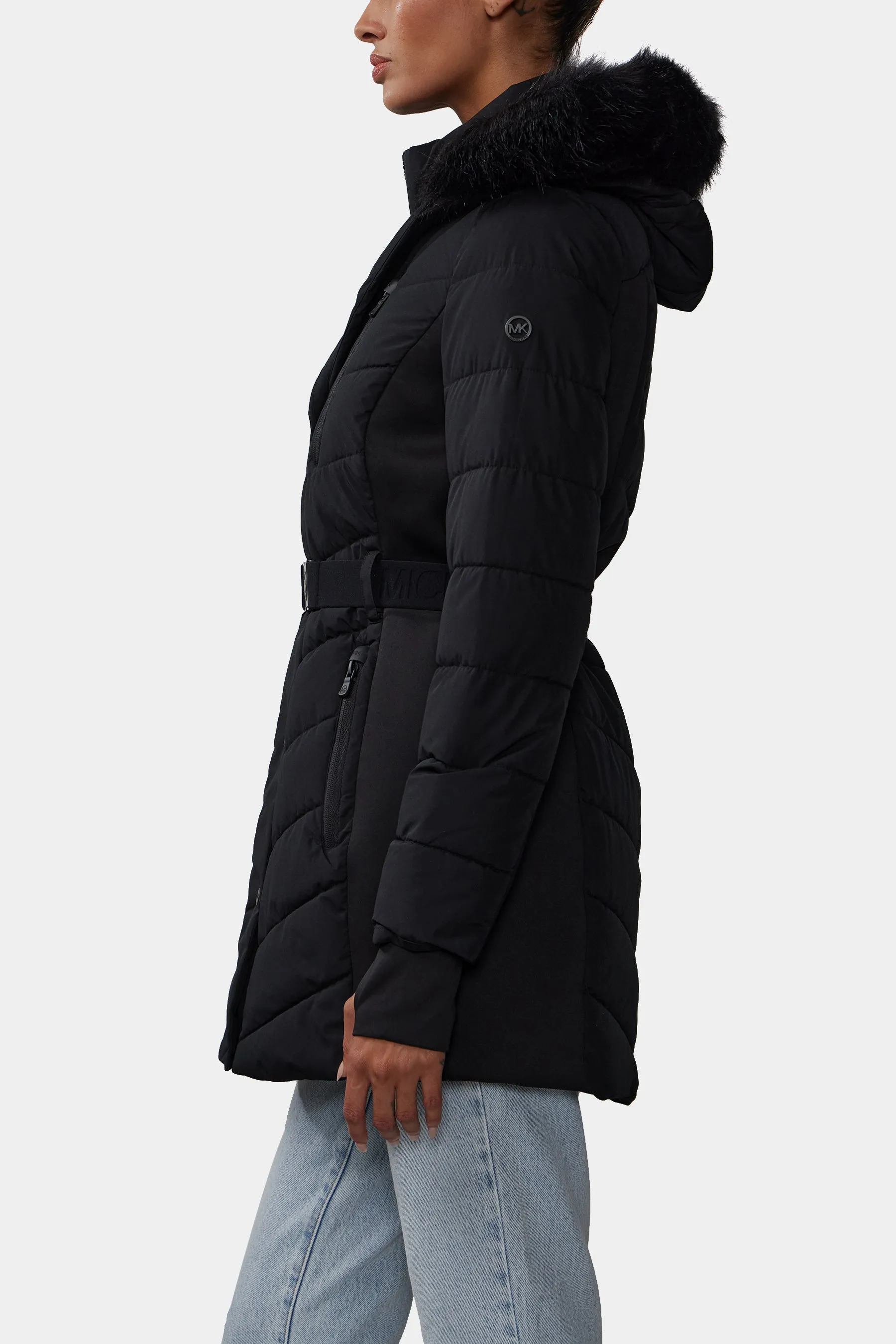 Belted Puffer Jacket