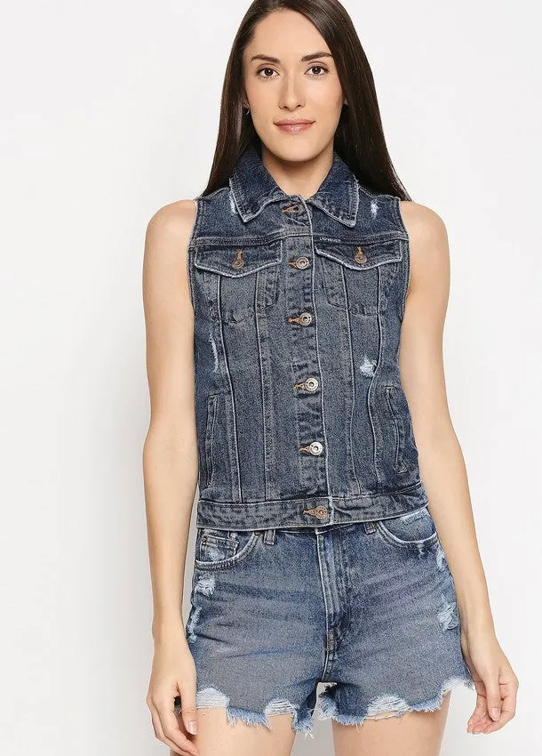 Boston Denim Vest Jacket