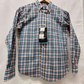 Boy's Ariat Majolica Blue Plaid Shirt