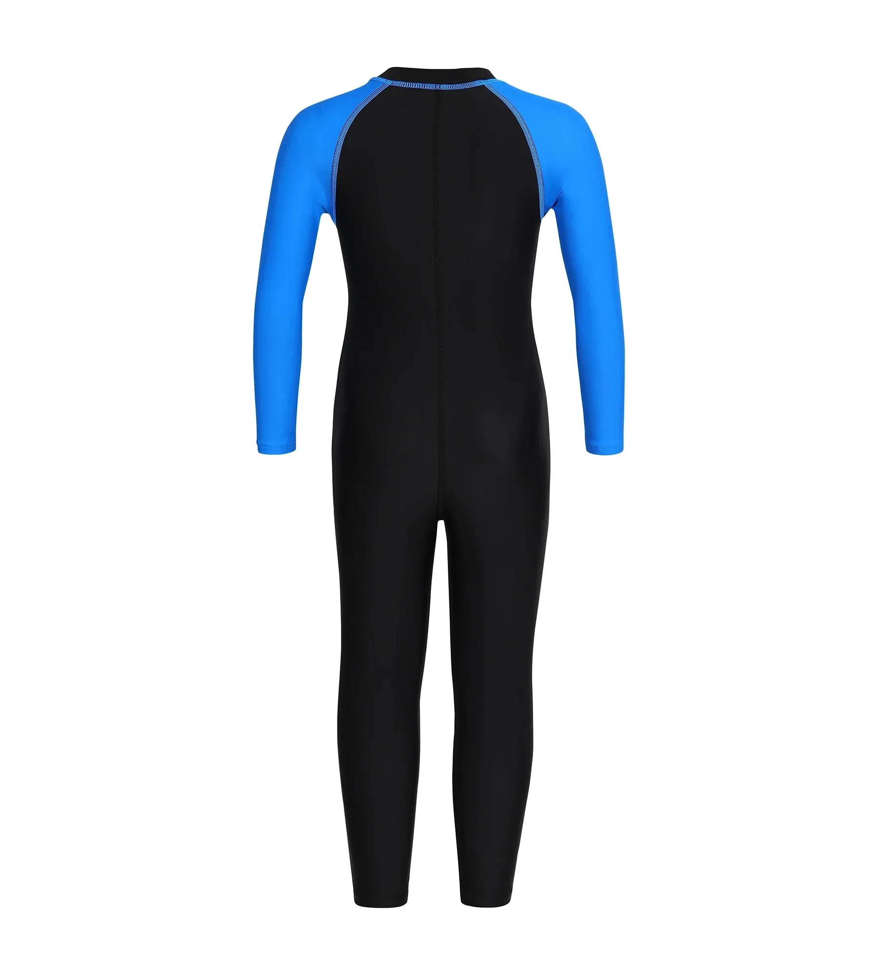 Boy's Endurance All in one suit   - Black  &  Bondi Blue