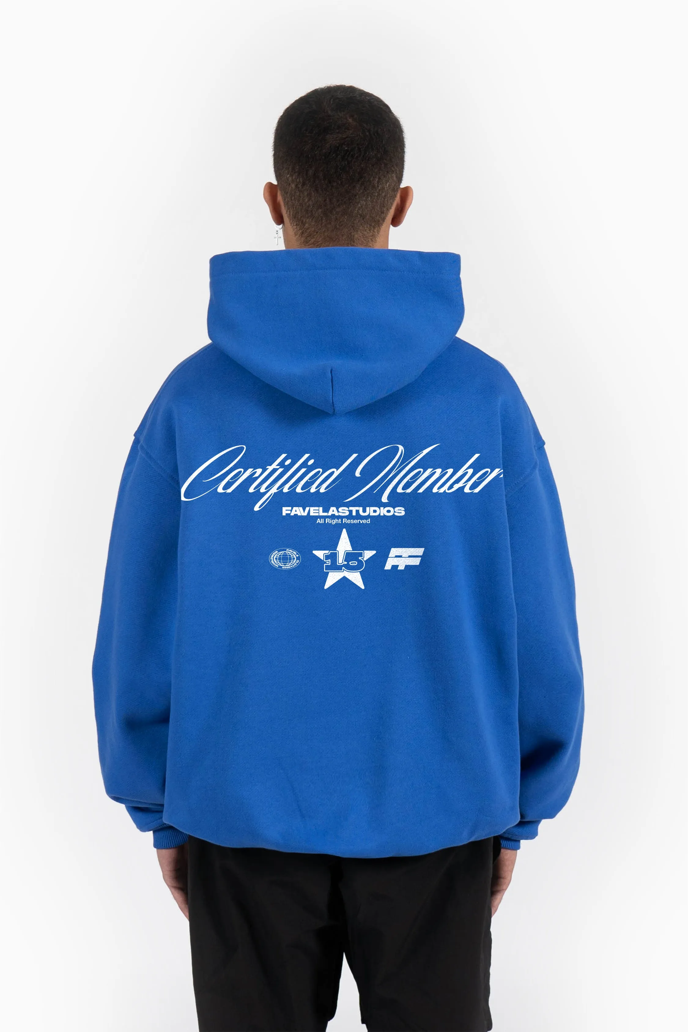 CERTIFIED MEMBER ROYAL BLUE SNAP BUTTON HOODIE