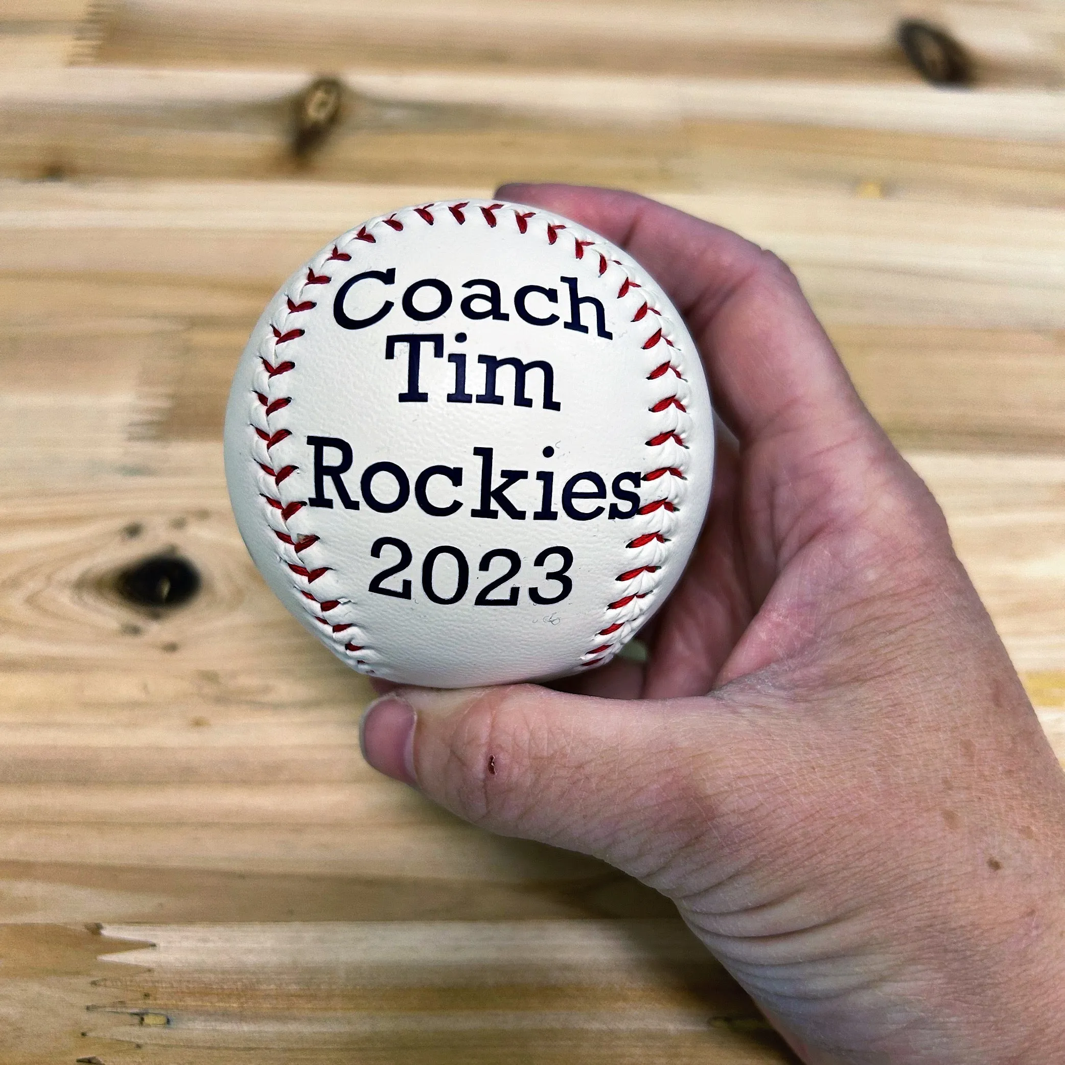 Coach Personalized Baseball