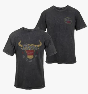 Coors Dust Black Longhorn Rodeo Tee