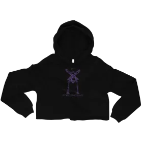 Cropped CONTORTURE Hoodie: Black Sabbath Purple