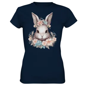 Damen T-Shirt mit Blumen Hase Motiv "Boho Bunny"