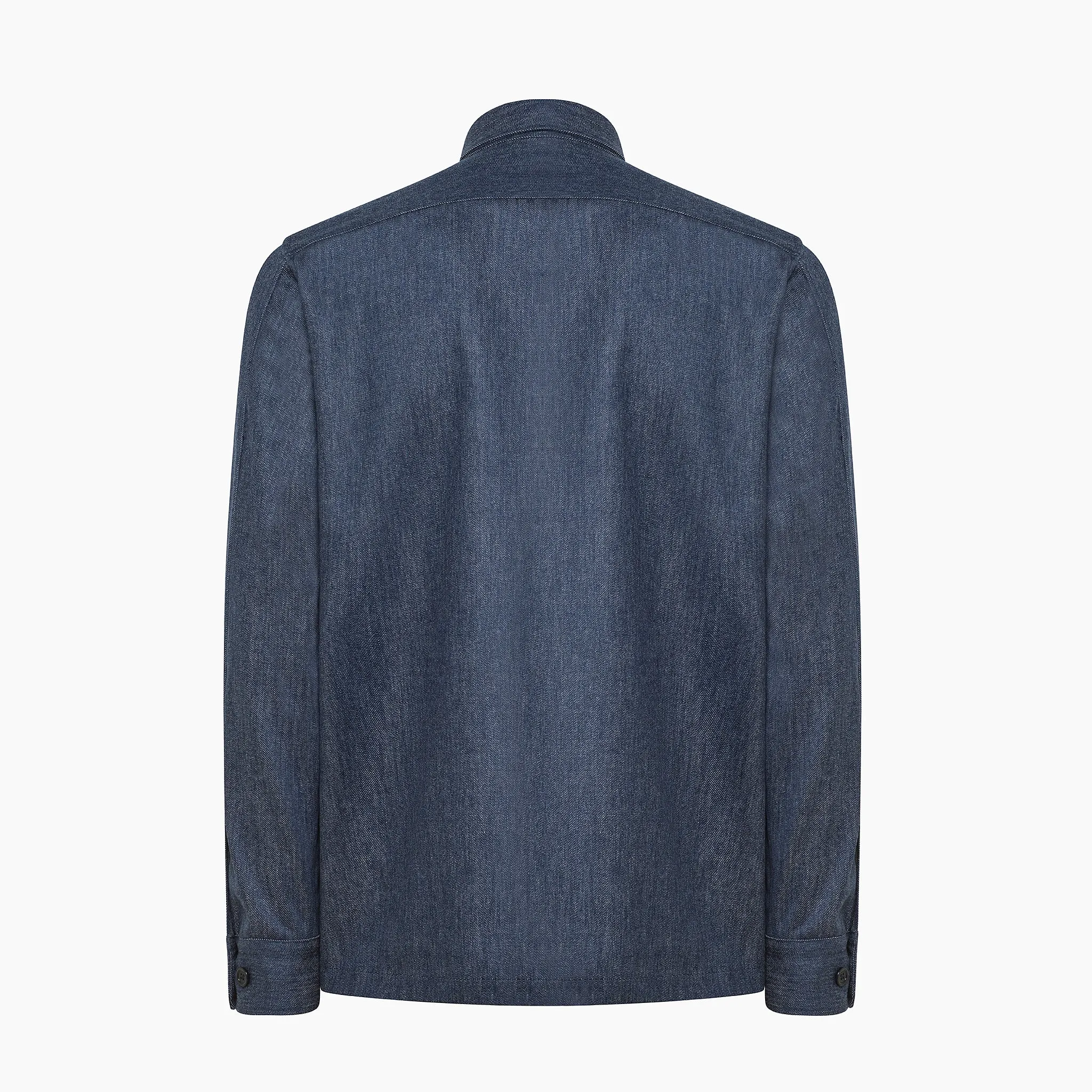 David Denim shirt in Trofeo Denim Wool