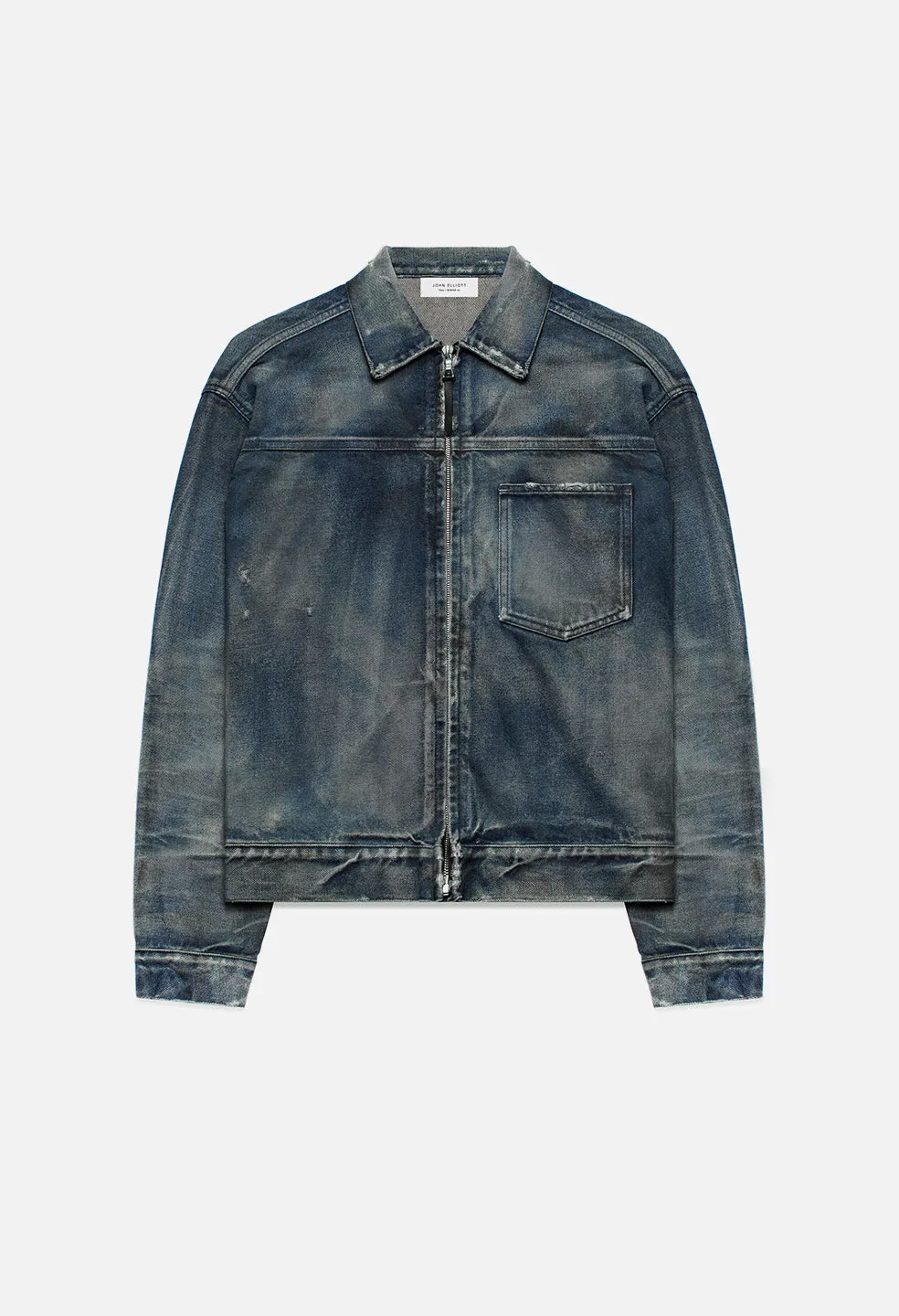 Denim Zip Blouson / Dark Indigo