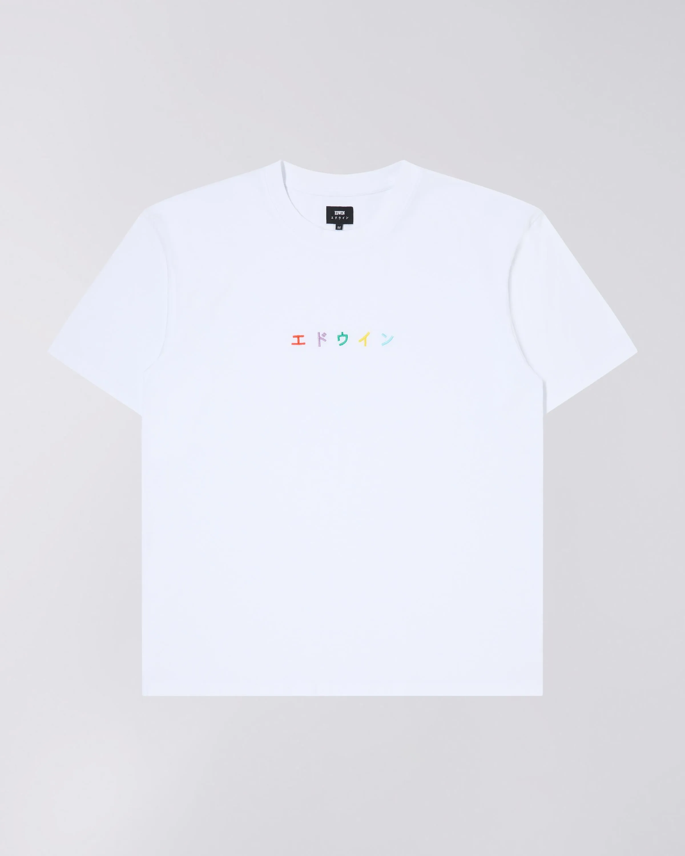 EDWIN Katakana Embroidery T-Shirt White