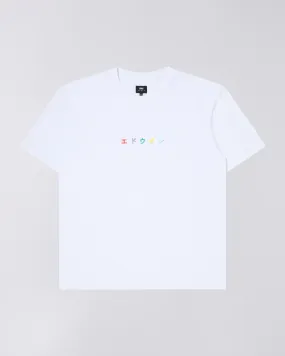 EDWIN Katakana Embroidery T-Shirt White