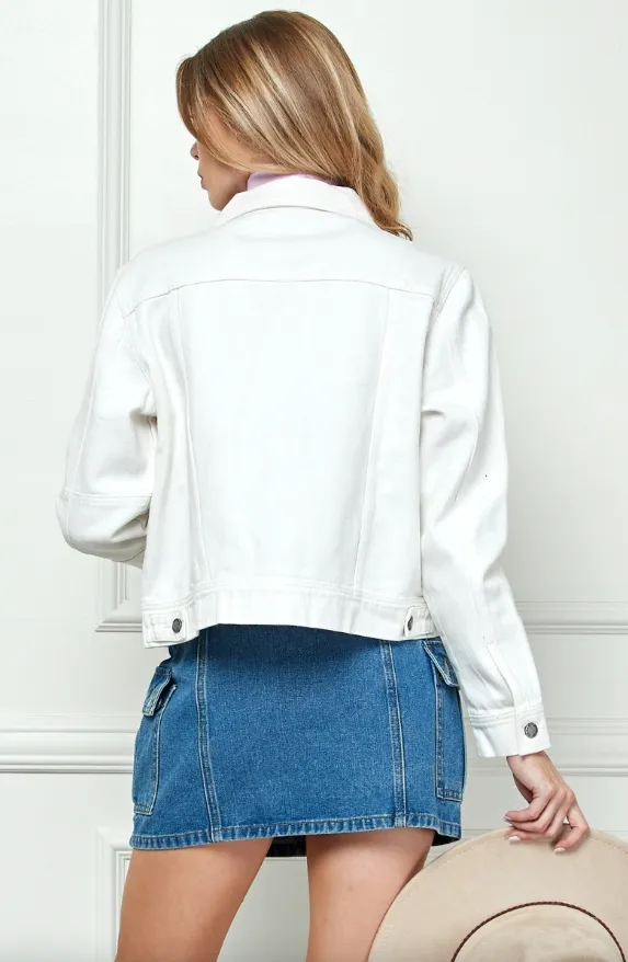 Emery Cropped Denim Jacket