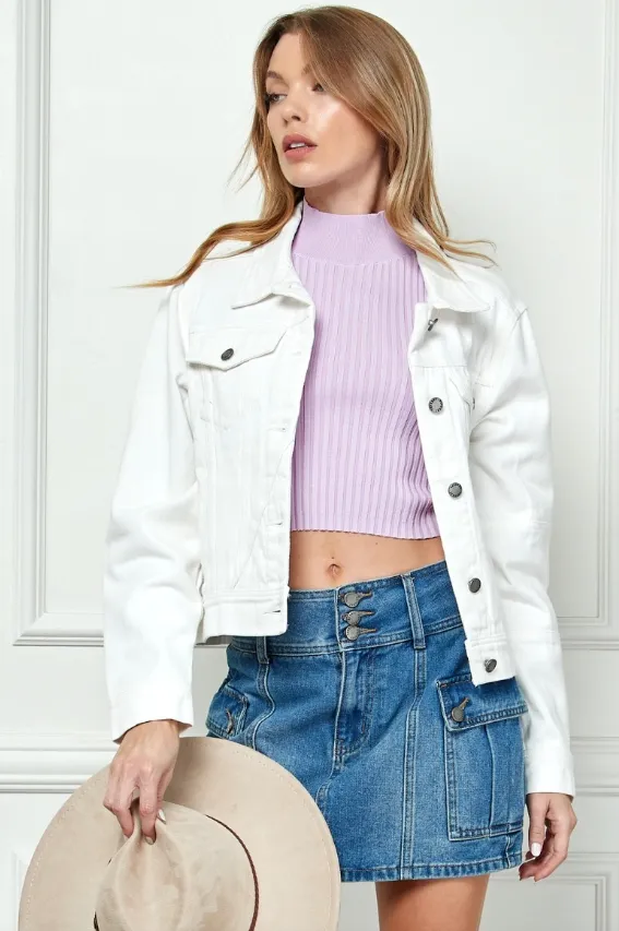 Emery Cropped Denim Jacket