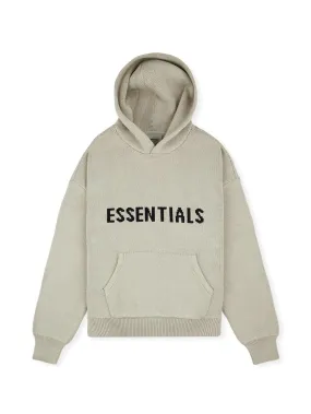 Fear Of God Essentials Pullover Knit Hoodie Olive/Khaki [FW20]