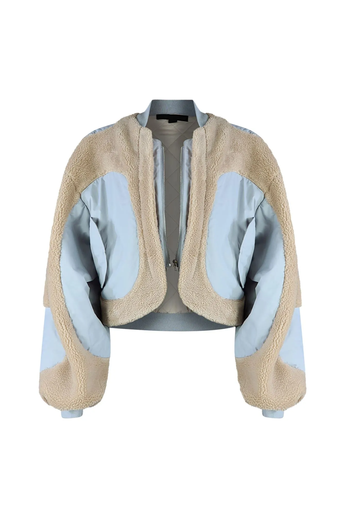 Feeling Blue Sherpa Nylon Jacket