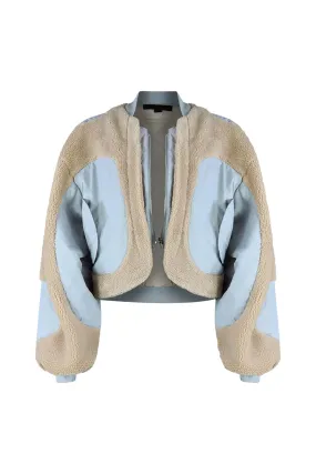 Feeling Blue Sherpa Nylon Jacket