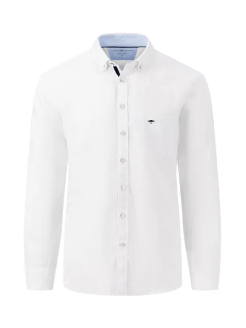 FYNCH HATTON Premium Linen L/S Shirt/White - New SS24