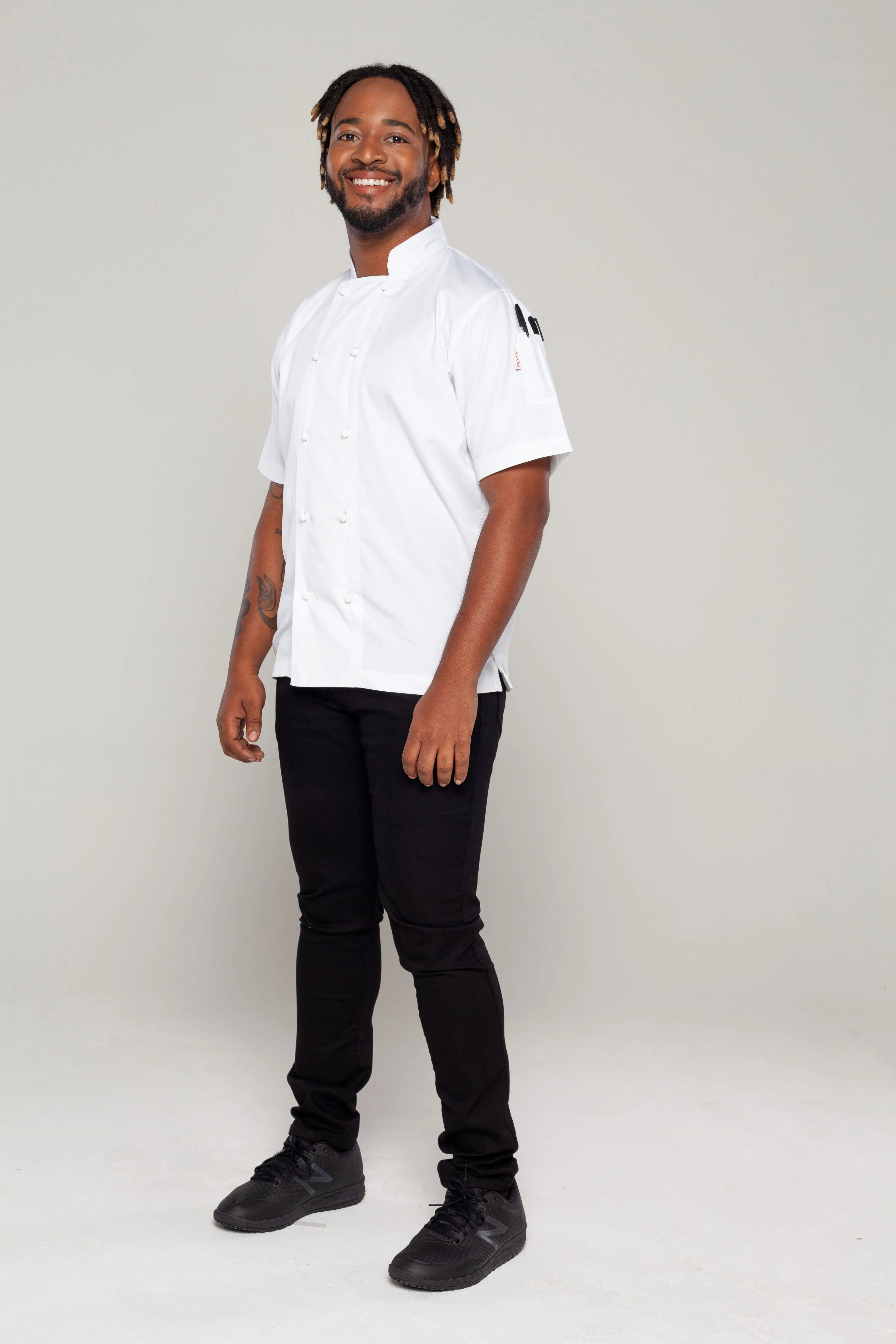 Generic White Chef Jacket Short sleeves