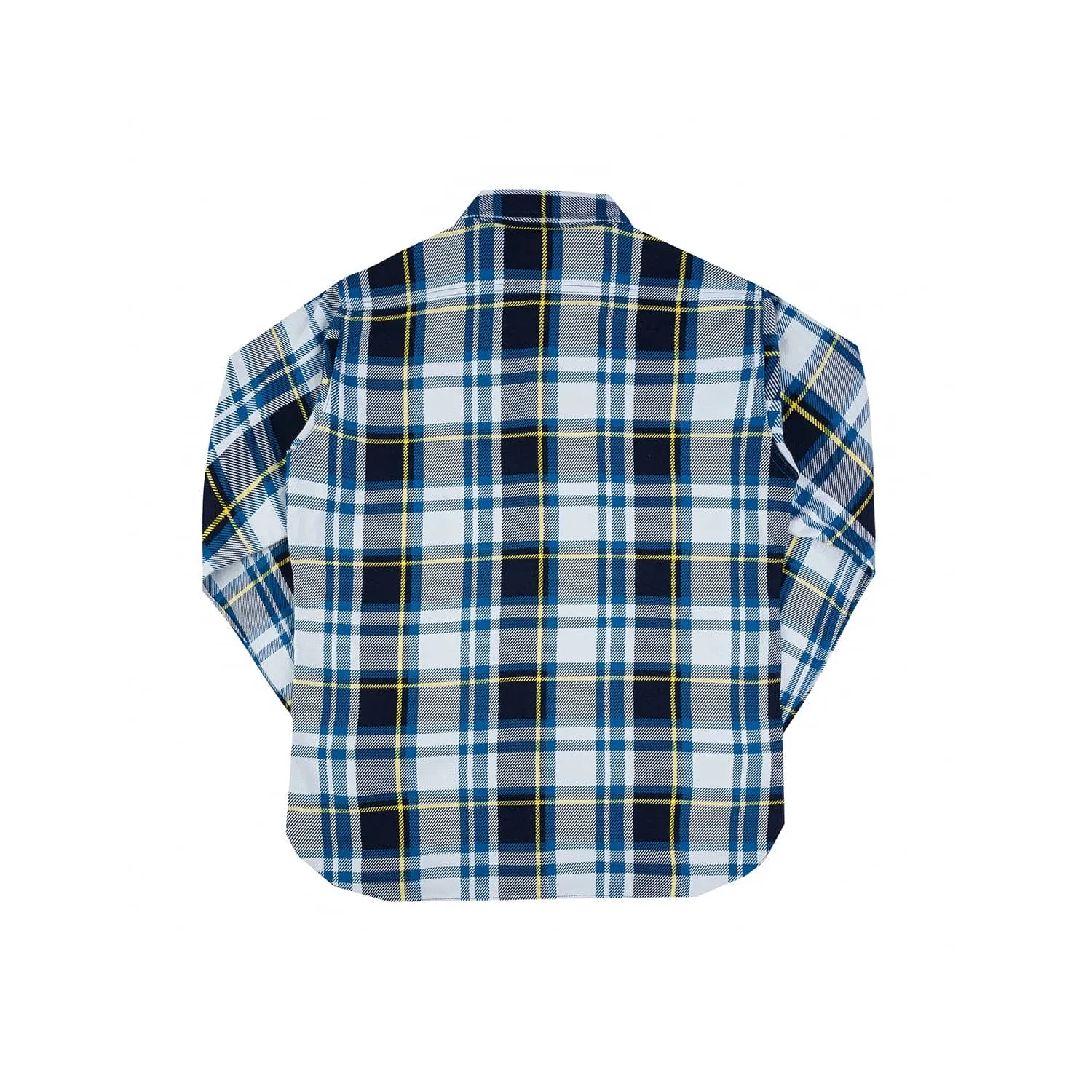 Iron Heart IHSH-382-BLU 9oz Selvedge American Check Work Shirt Blue