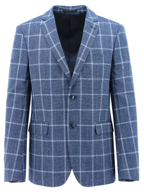 Jasper Blue Checked Sports Jacket