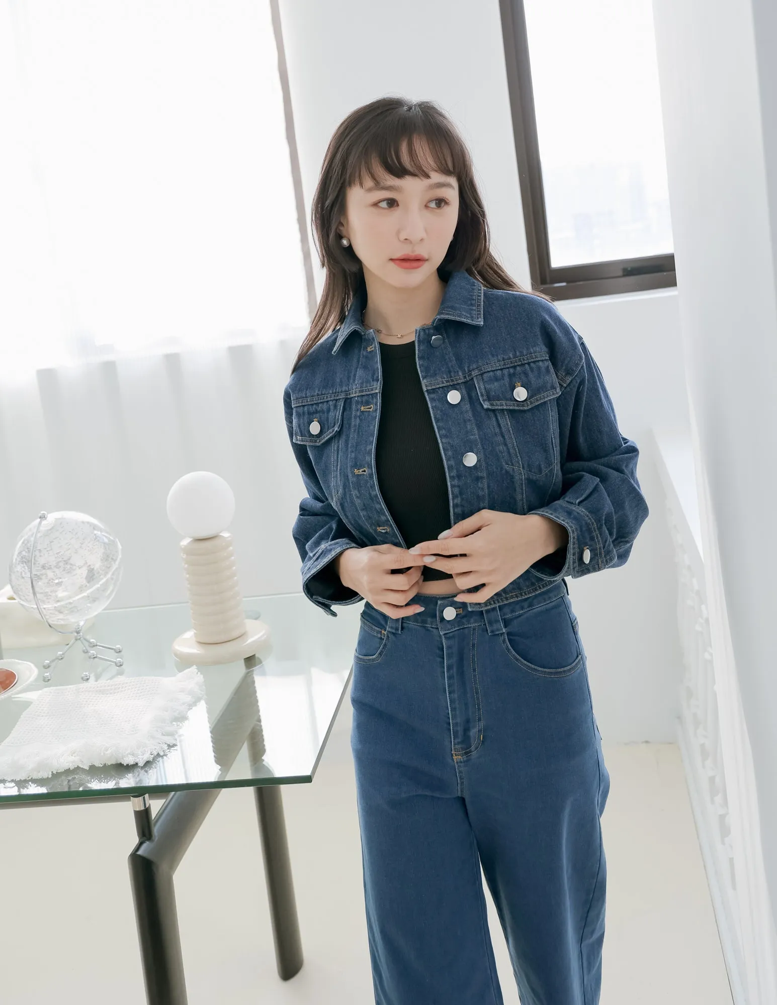 Kristen Denim Jacket in Dark Wash