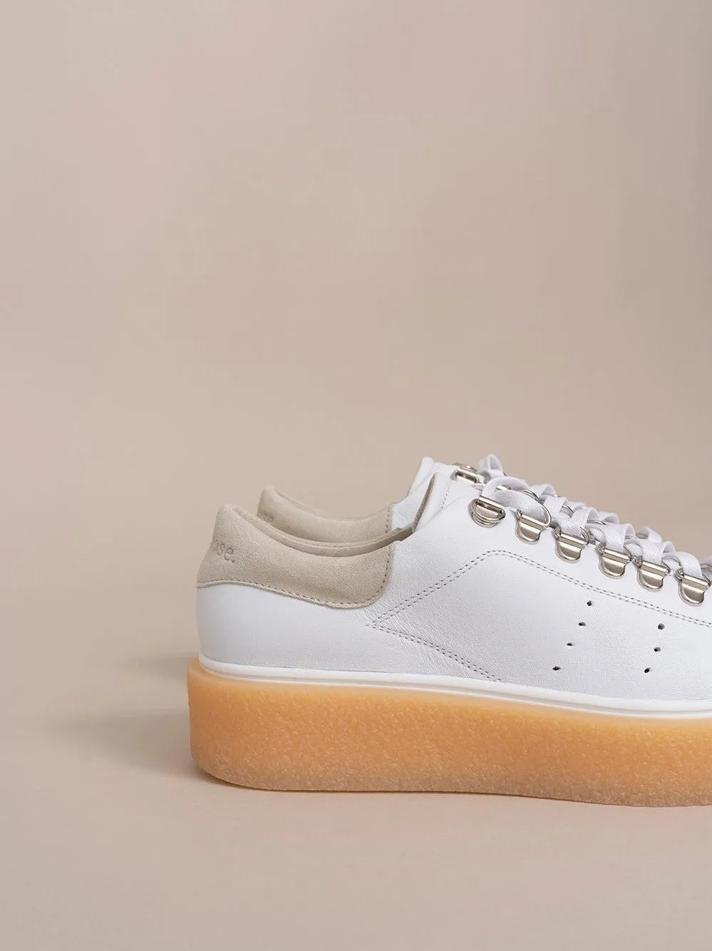 Leather Platform Sneakers