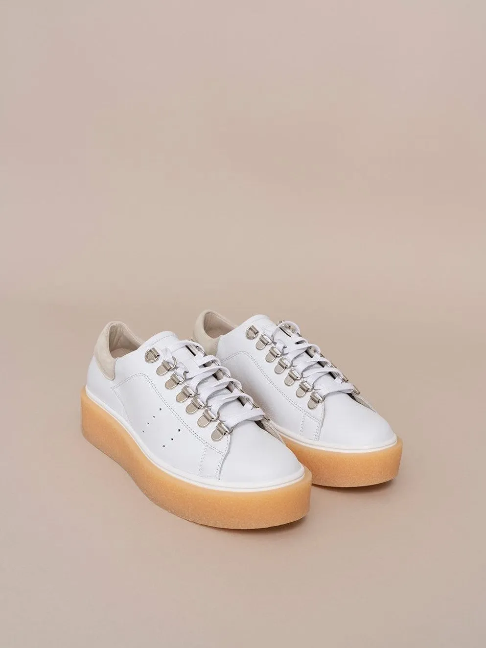 Leather Platform Sneakers