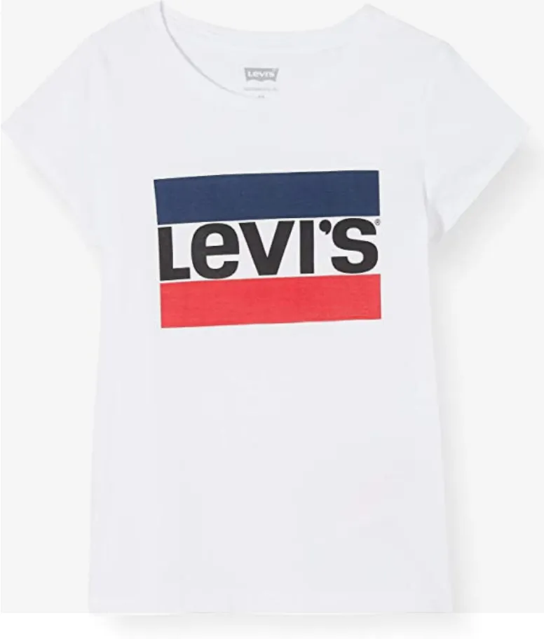 Levis Kid's T-shirt short sleeve boys unisex Logo Tee 3E4900 4E4900 white