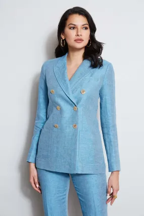 Linen Double Breasted Blazer