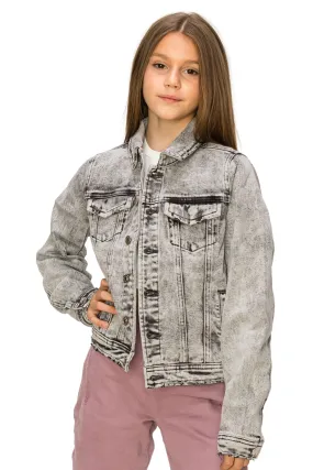 Loretta - Basic Denim Jacket In Grey