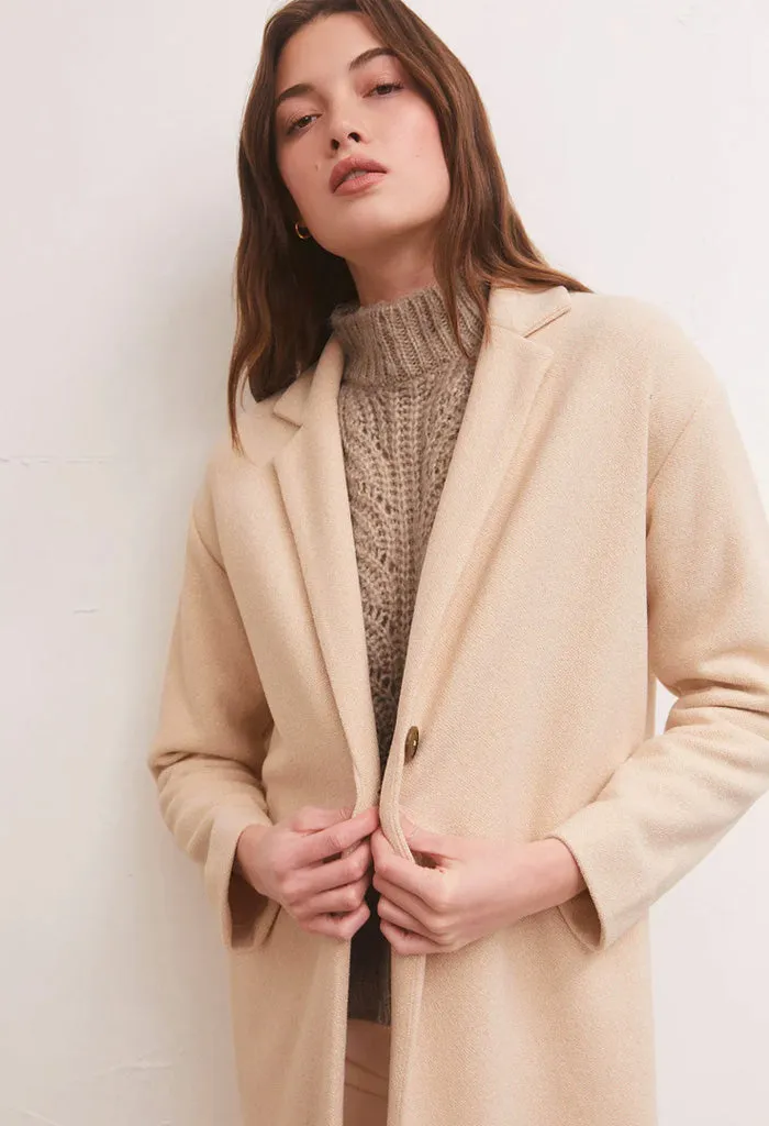 Mason Coat-Light Oatmeal Heather