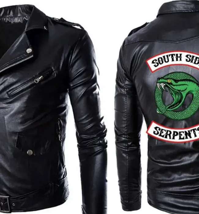 Men White Riverdale Southside Serpents Jacket