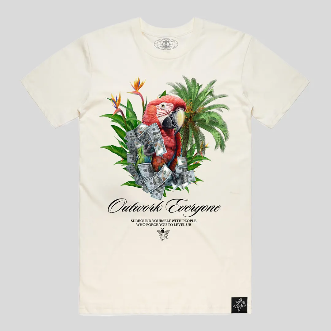 Money Parrot Tee Natural