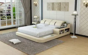 Nasir Leather Bed