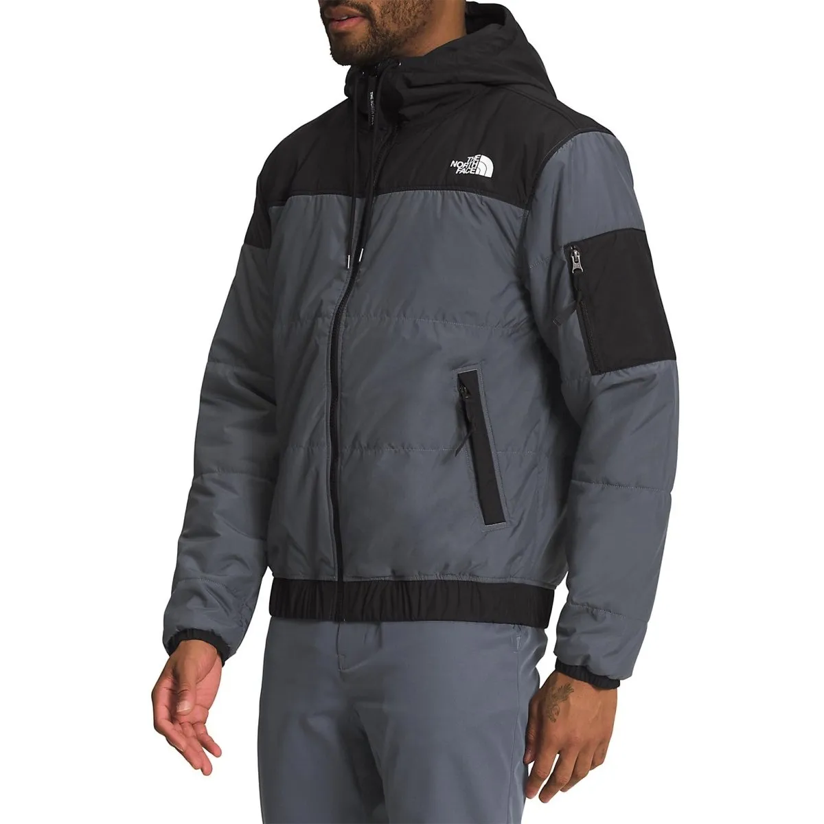 North Face Men's Highrail Bomber Jacket Grey