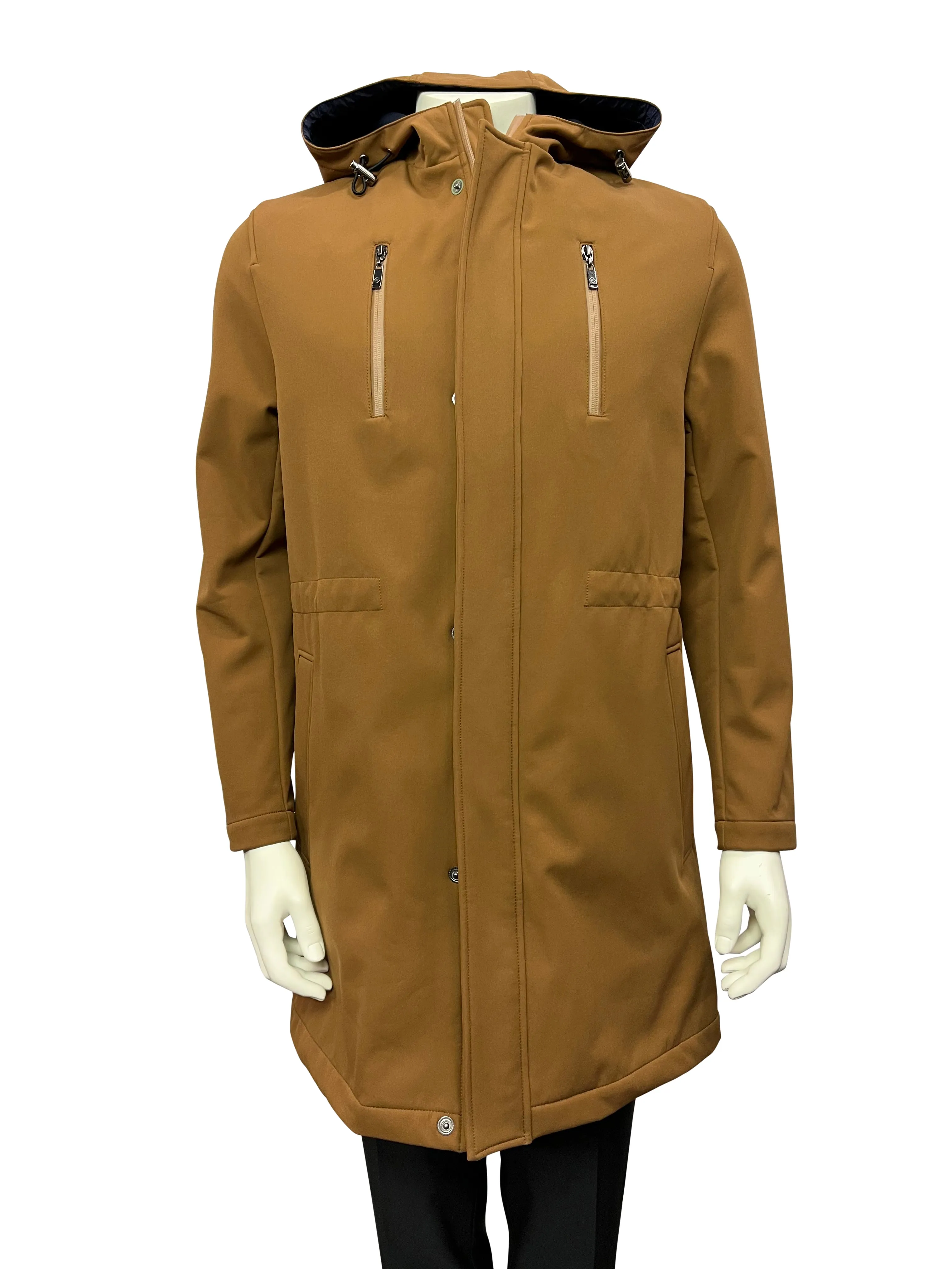 Pal Zileri Men's Technical Parka - BROWN