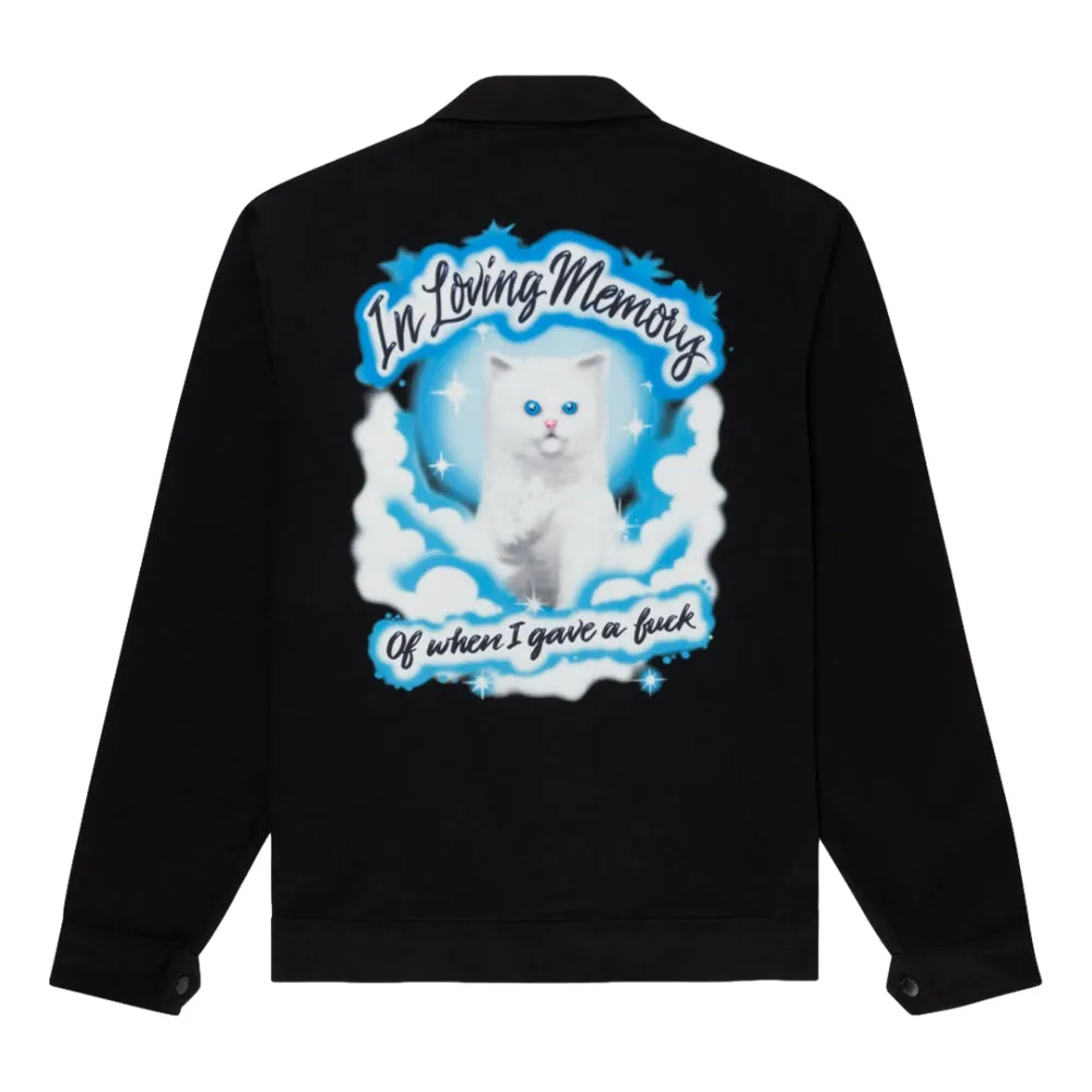 RIPNDIP IN LOVING MEMORY DENIM JACKET-BLACK