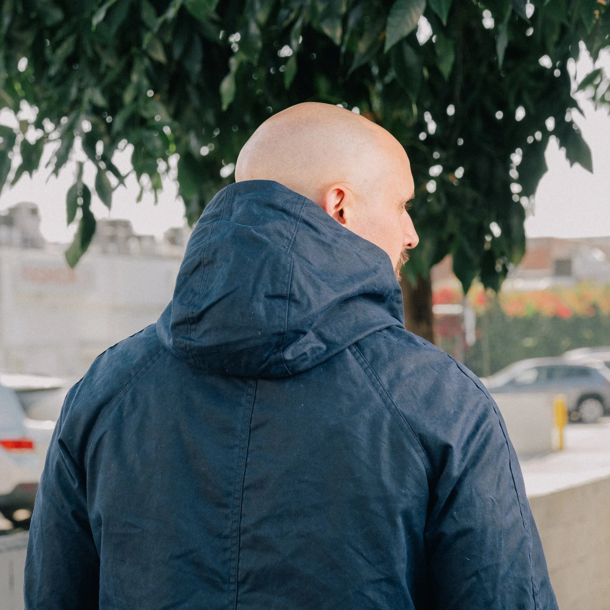 Rogue Territory Hooded Ridgeline Jacket Waxed Navy FINAL SALE