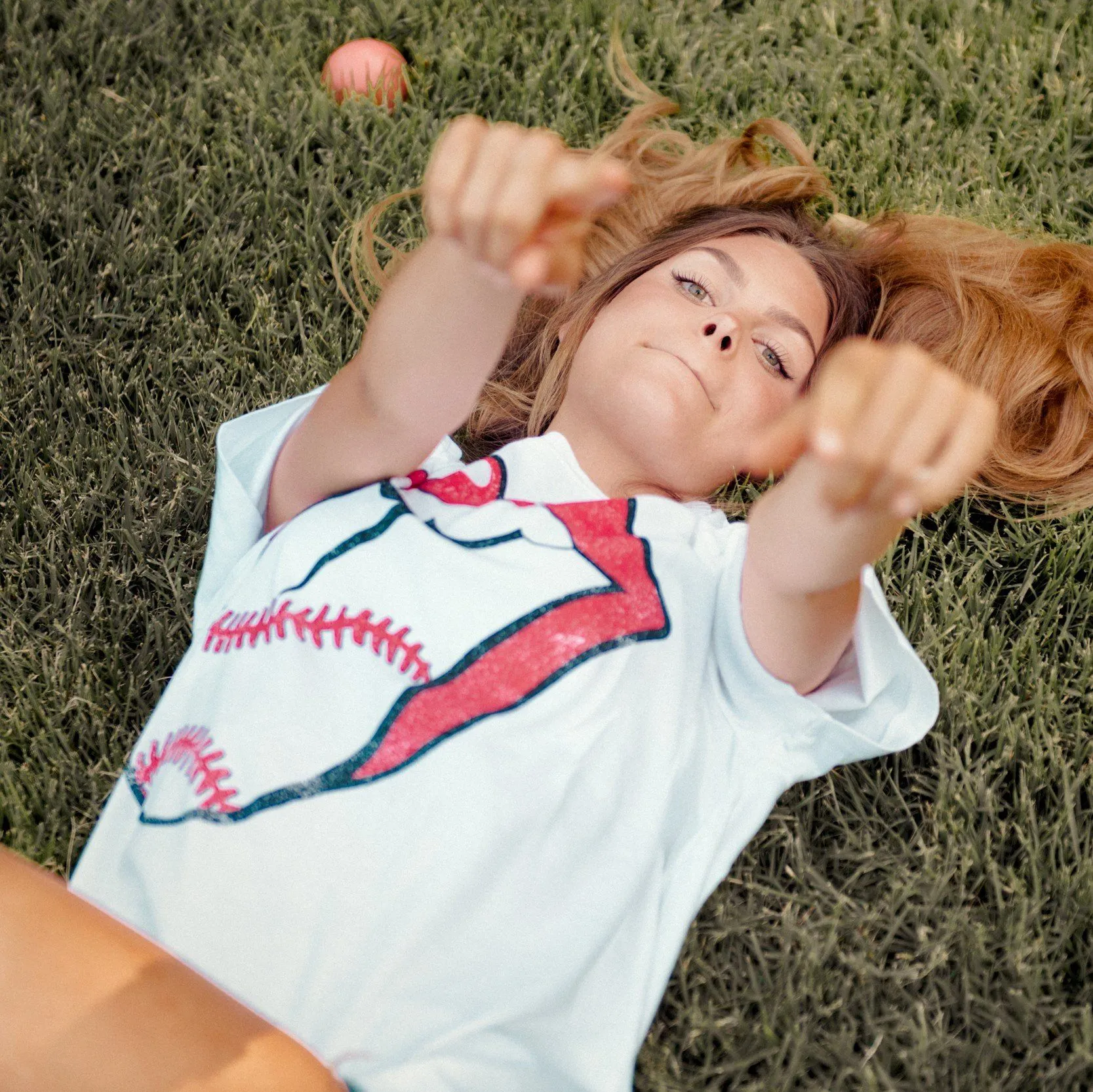 Rolling Stones Baseball Lick White Tee