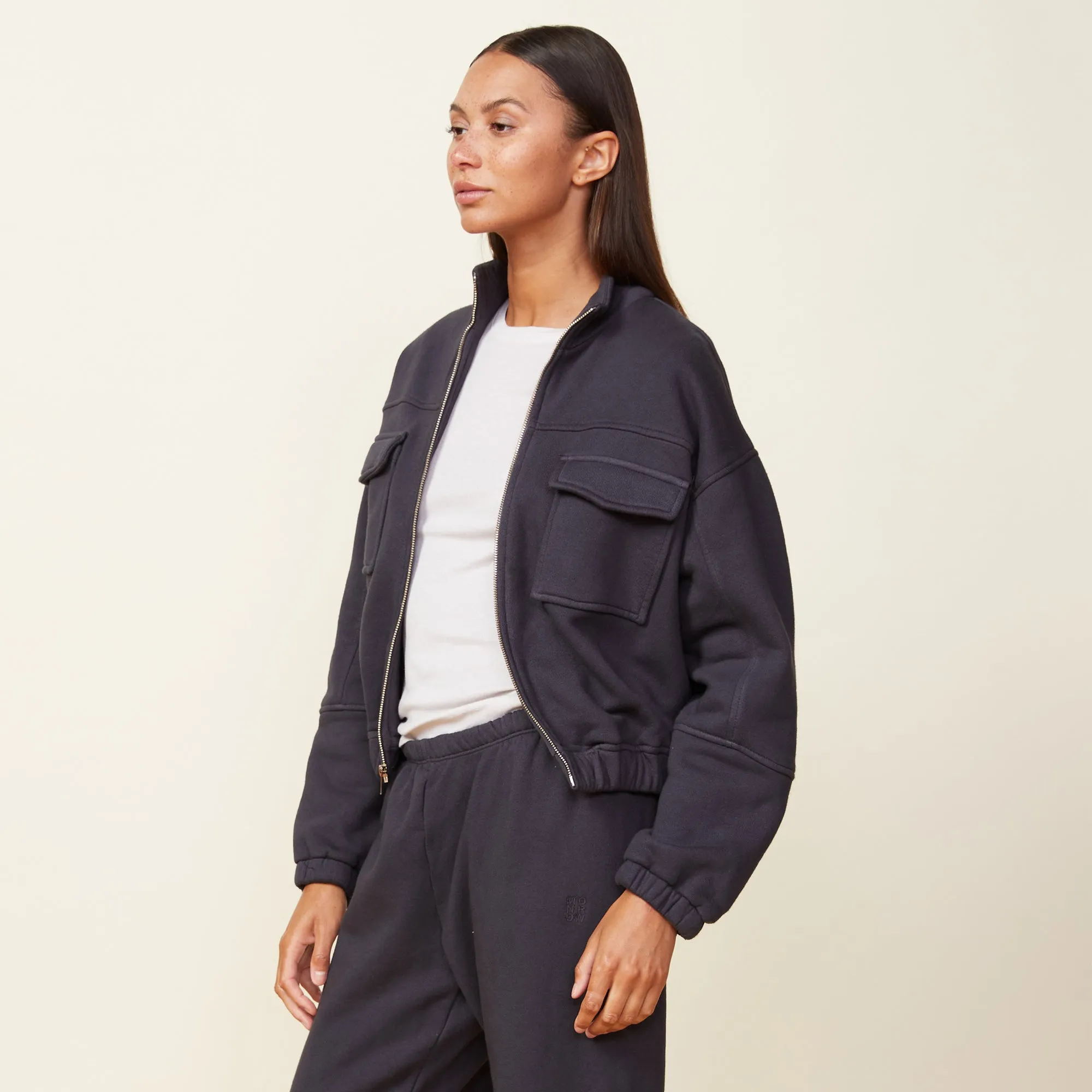 Seamed Bomber Jacket