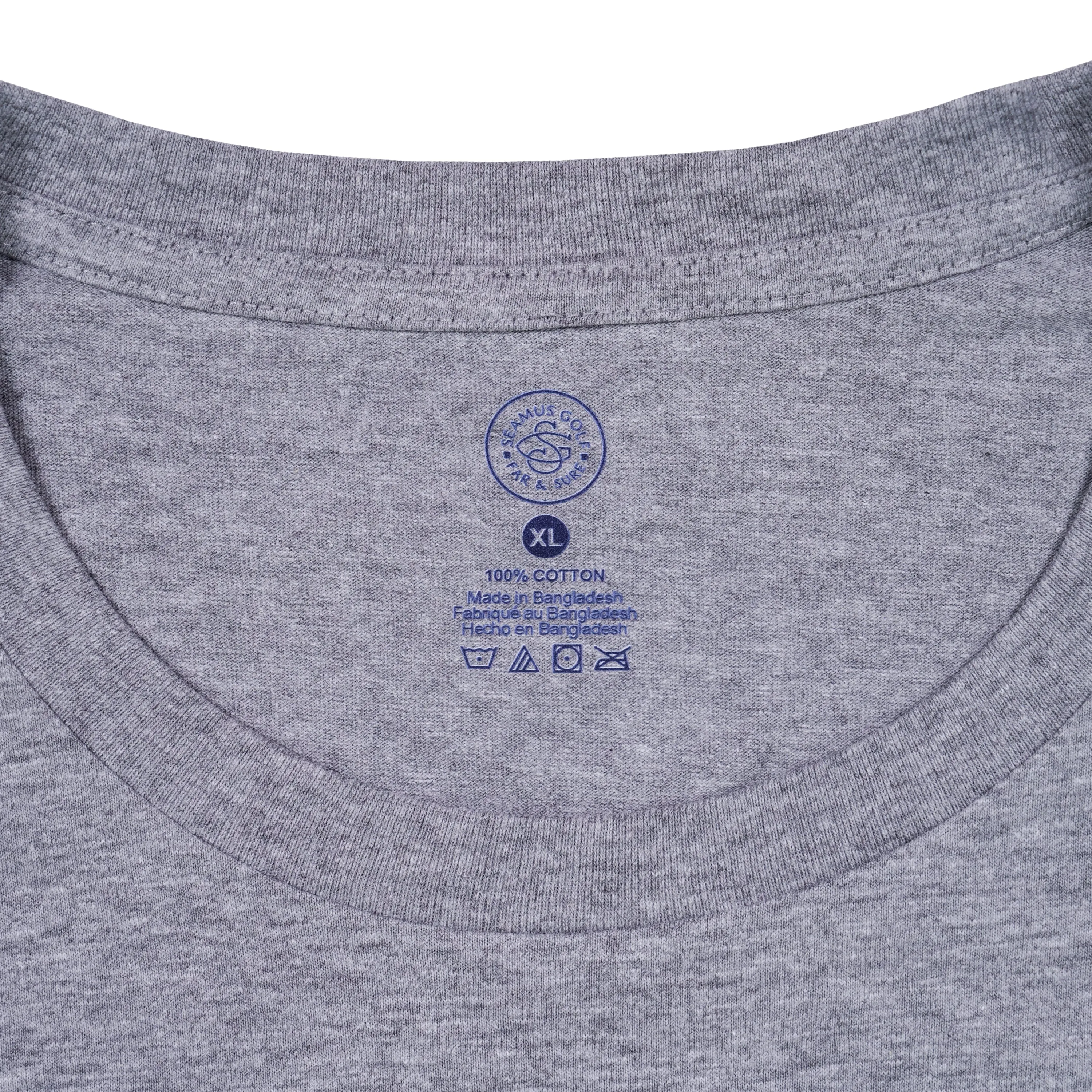 Seamus Goat T-Shirt - Navy on Grey