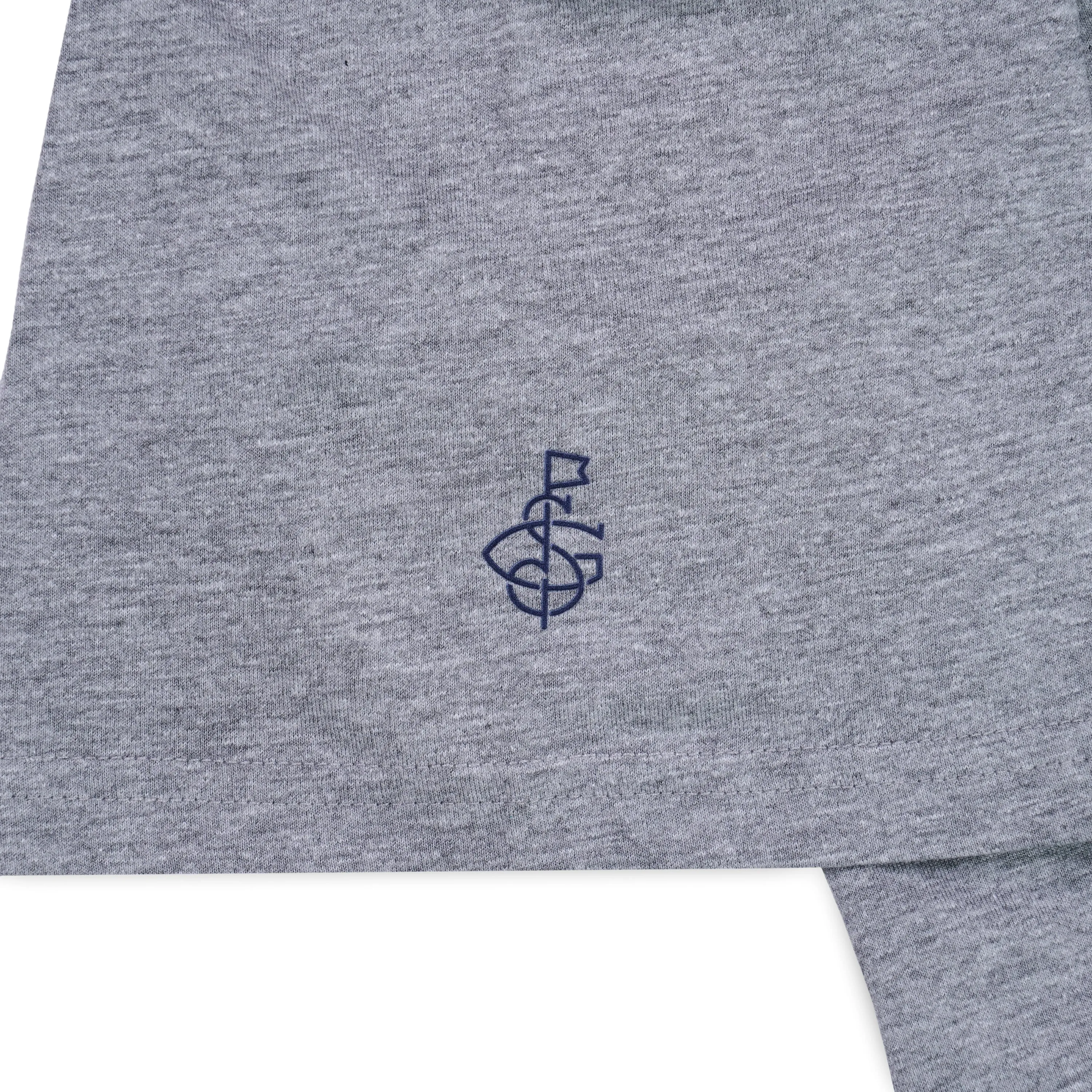 Seamus Goat T-Shirt - Navy on Grey