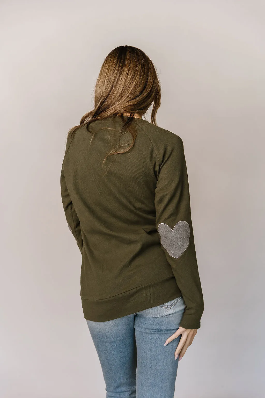 Sidezip Pullover Sweatshirt- Follow Your Heart