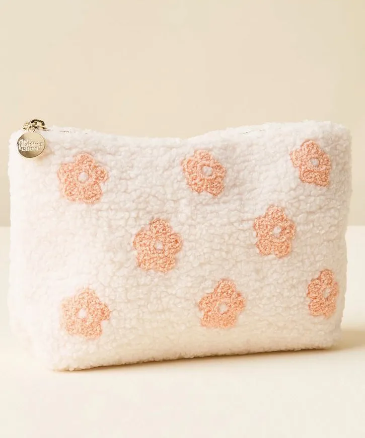 Teddy Pouch - Flower Peach