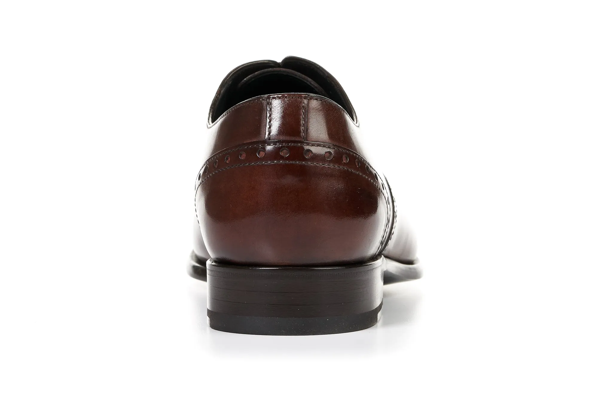 The Brando Semi-Brogue Oxford - Marrone