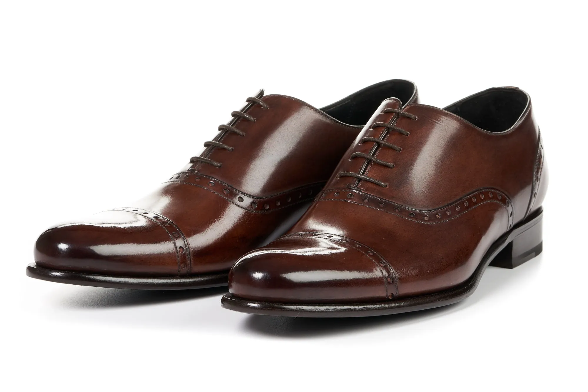 The Brando Semi-Brogue Oxford - Marrone